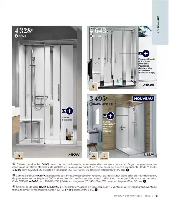 Cedeo Habitat confort du 1 octobre au 31 mai 2025 - Catalogue page 40