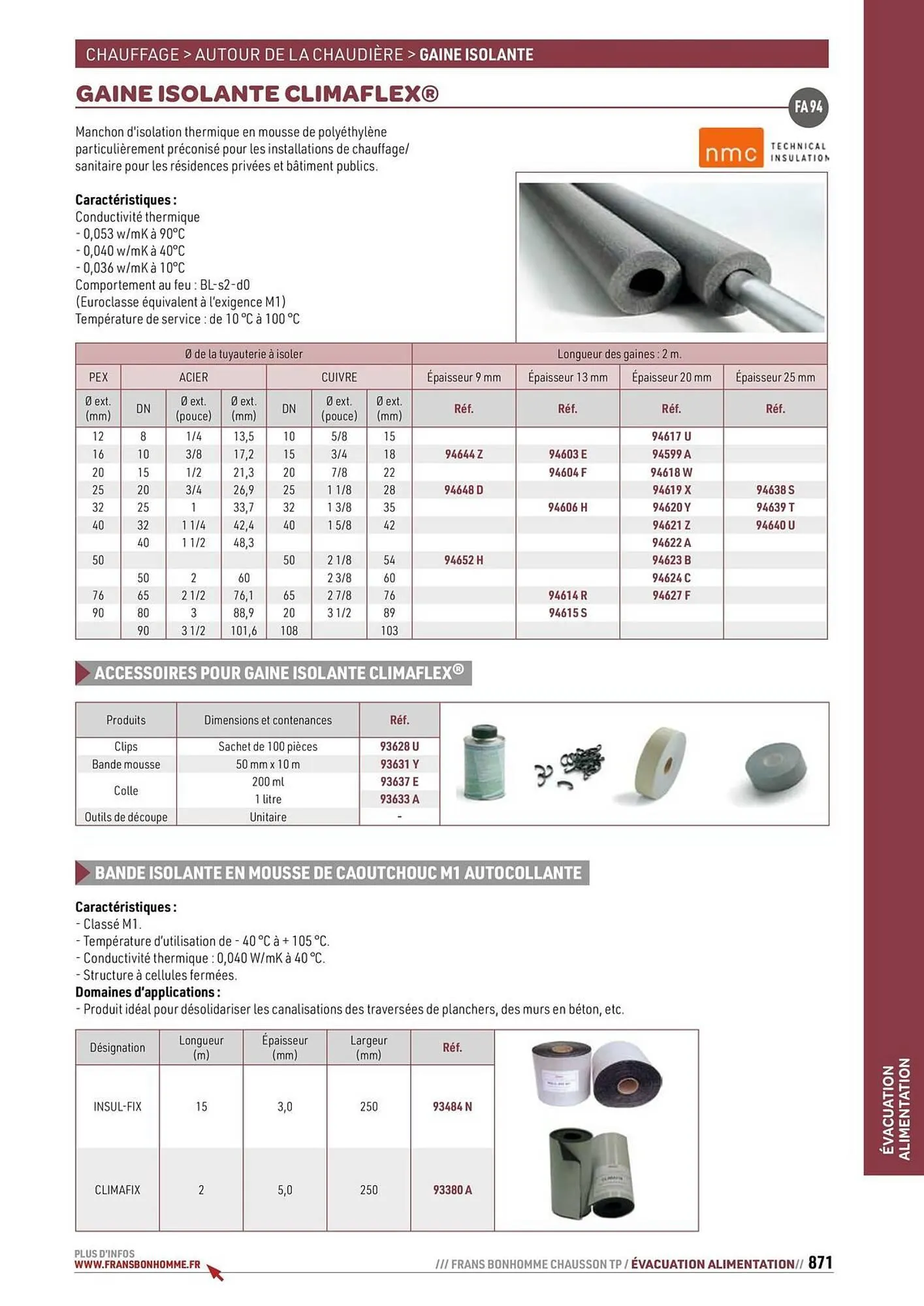 Catalogue Chausson Matériaux du 24 septembre au 31 décembre 2025 - Catalogue page 871