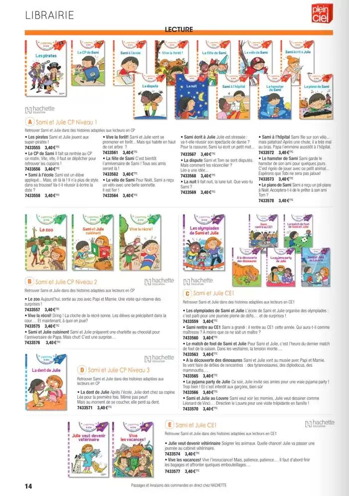 Écoles et loisirs 2025 du 1 janvier au 31 décembre 2025 - Catalogue page 14