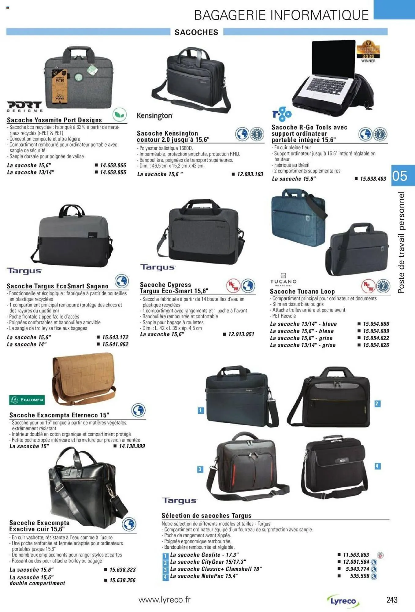 Catalogue Lyreco du 15 mai au 31 décembre 2023 - Catalogue page 243