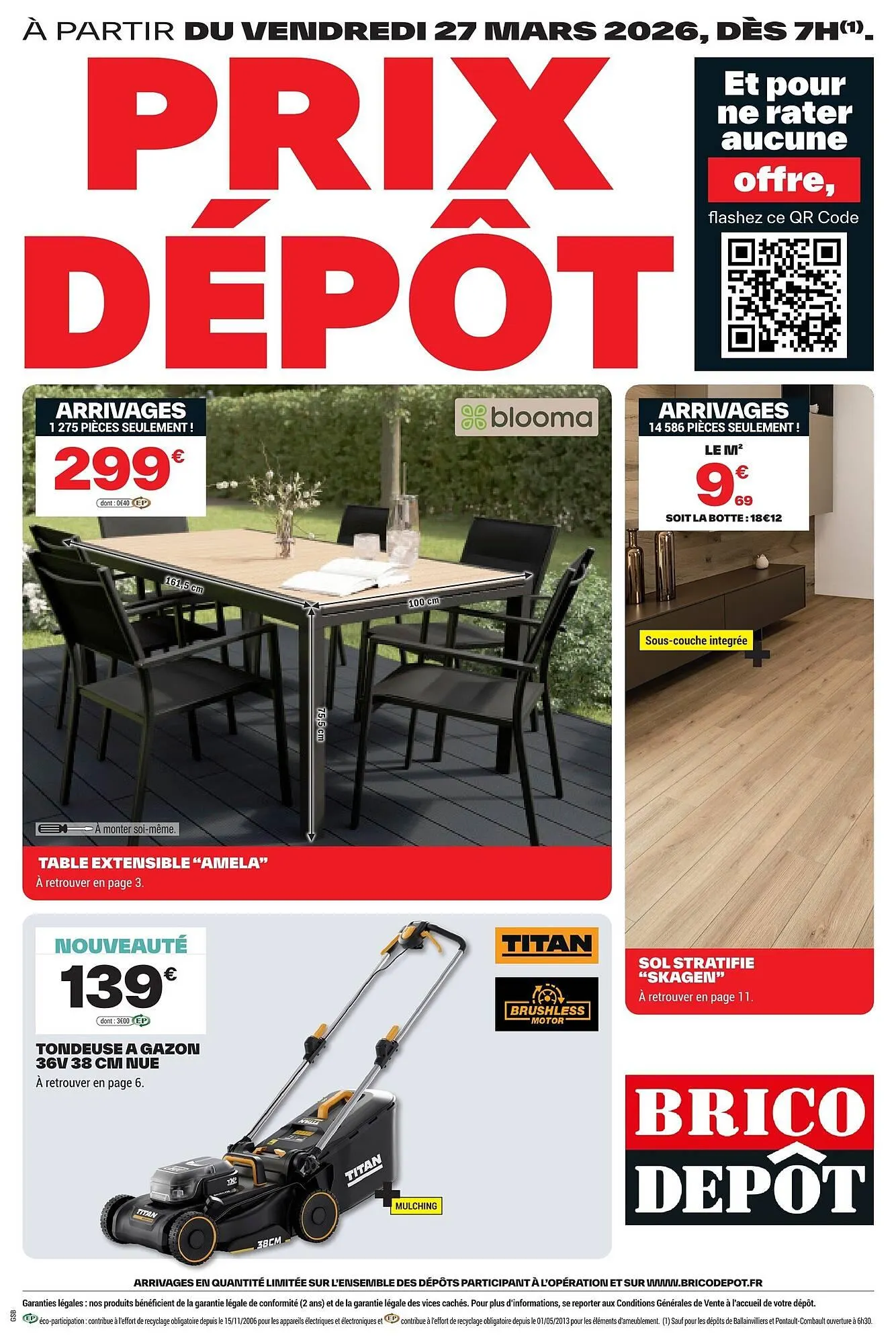 Catalogue Brico Dépôt du 27 mars au 9 avril 2026 - Catalogue page 1