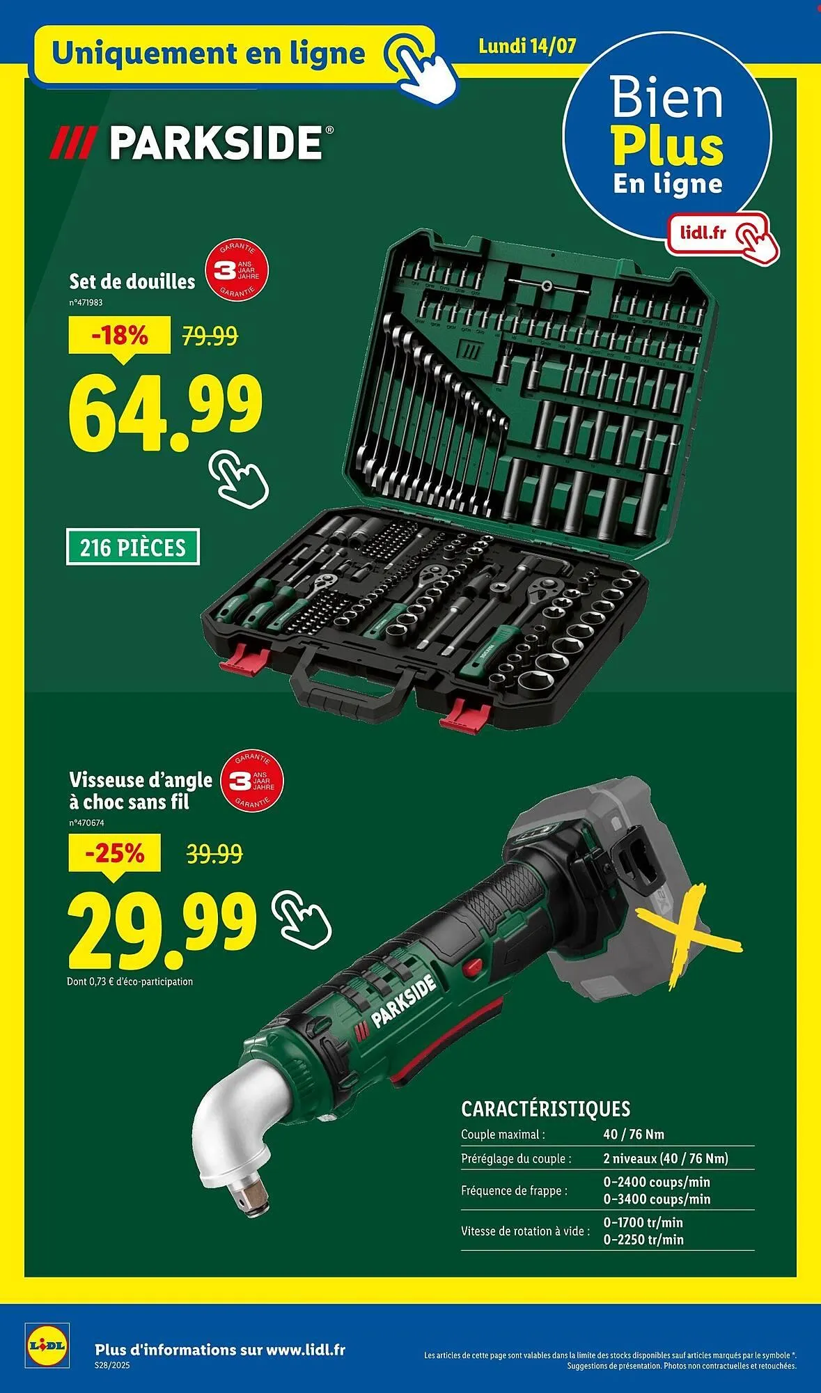 Catalogue Lidl du 10 juillet au 14 juillet 2025 - Catalogue page 38