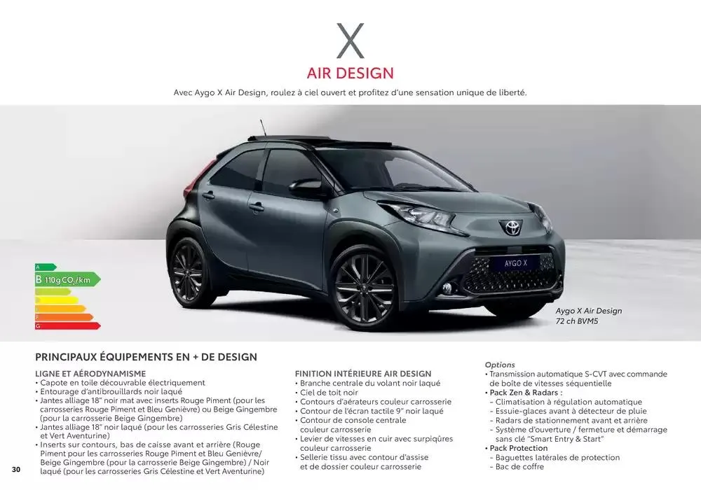 Toyota Aygo X du 6 novembre au 6 novembre 2025 - Catalogue page 30