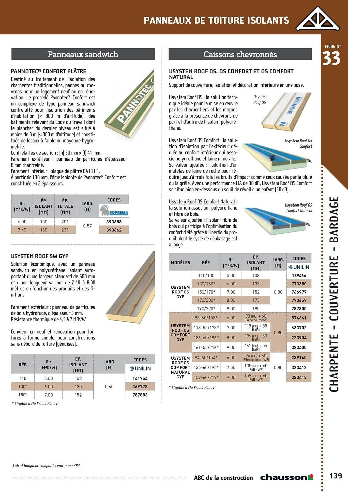 Catalogue Chausson Matériaux du 2 mai au 31 décembre 2025 - Catalogue page 141