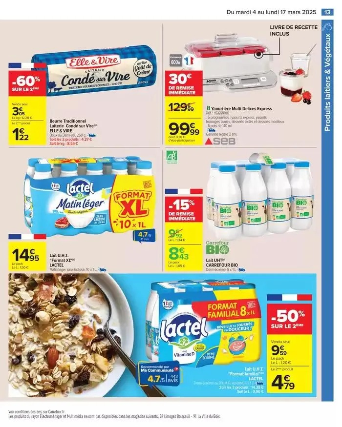 PRODUITS LAITIERS & VÉGÉTAUX du 4 mars au 17 mars 2025 - Catalogue page 15