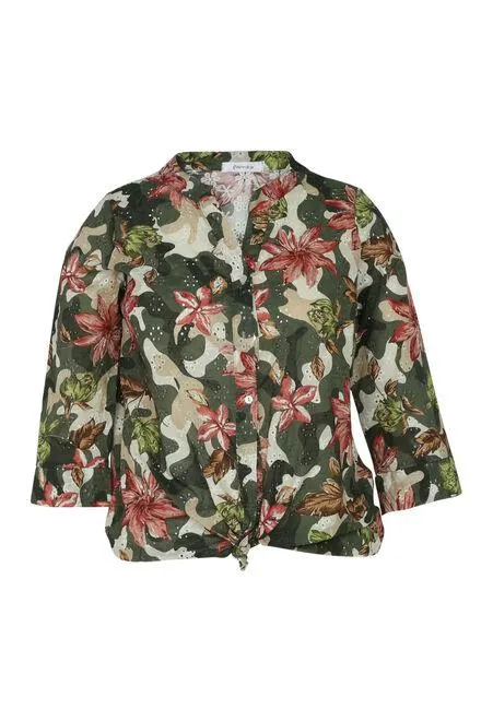 Blouse ajourée en coton