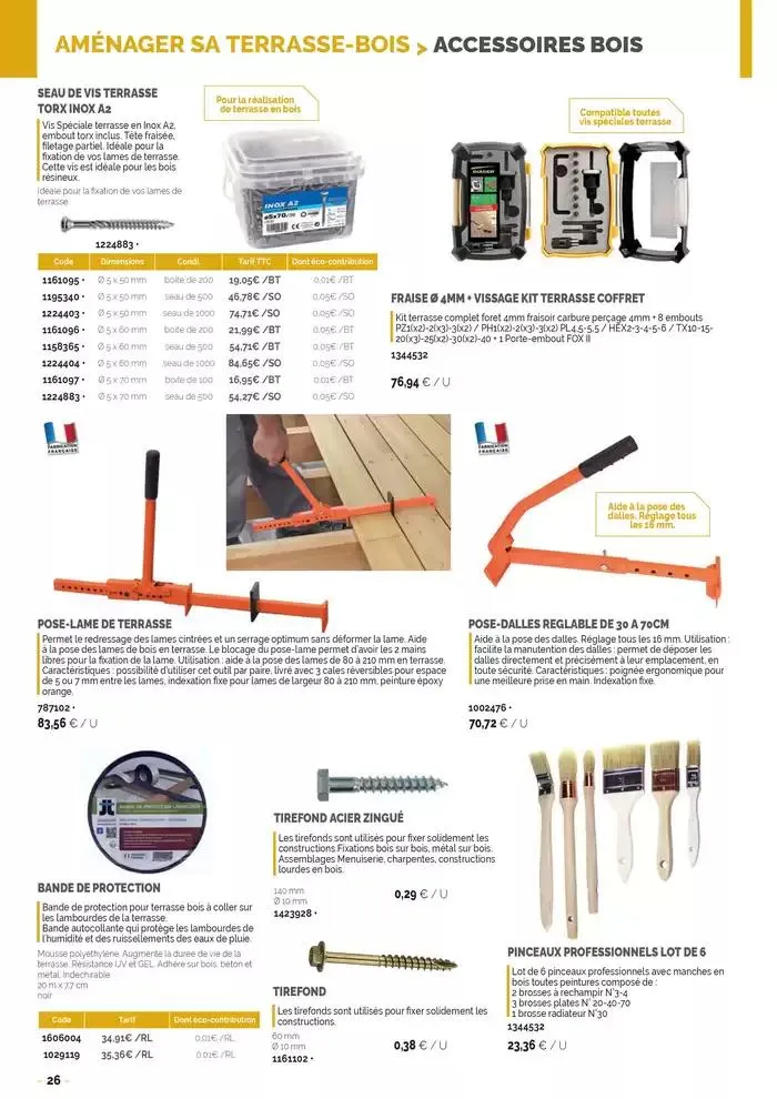 Aménagements Extérieurs 2025 du 26 mars au 31 décembre 2025 - Catalogue page 26
