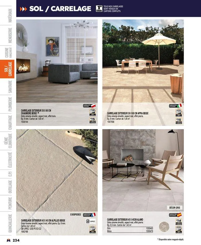 Guide produits 2024 du 15 mars au 31 décembre 2024 - Catalogue page 234