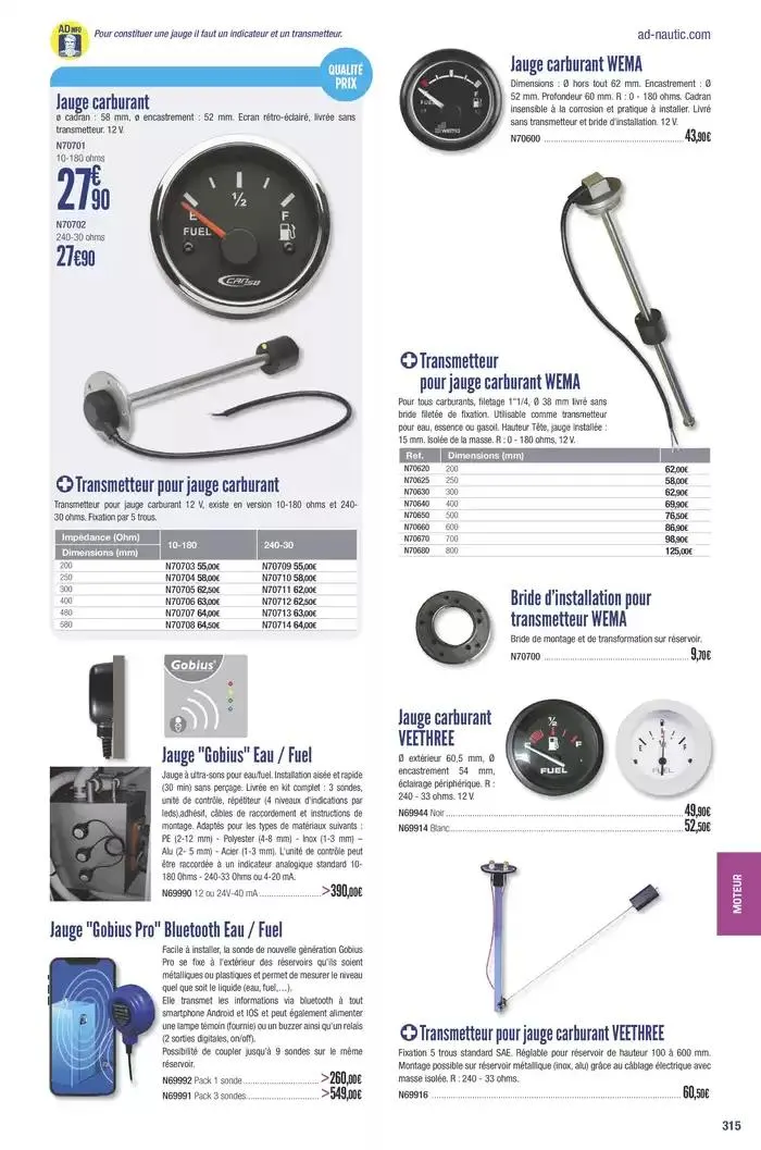 Catalogue Accastillage Diffusion 2025 du 1 janvier au 31 décembre 2025 - Catalogue page 317