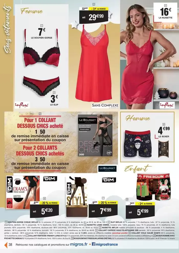 Déco (18j) Kdo Mode festif du 19 novembre au 15 décembre 2024 - Catalogue page 38