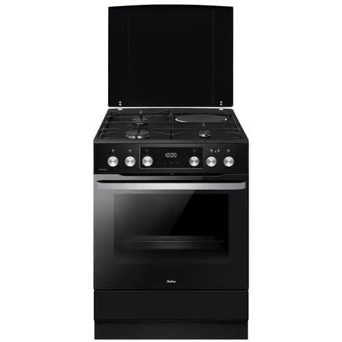 AMICA Cuisinière mixte ACM7037RN Noir mat