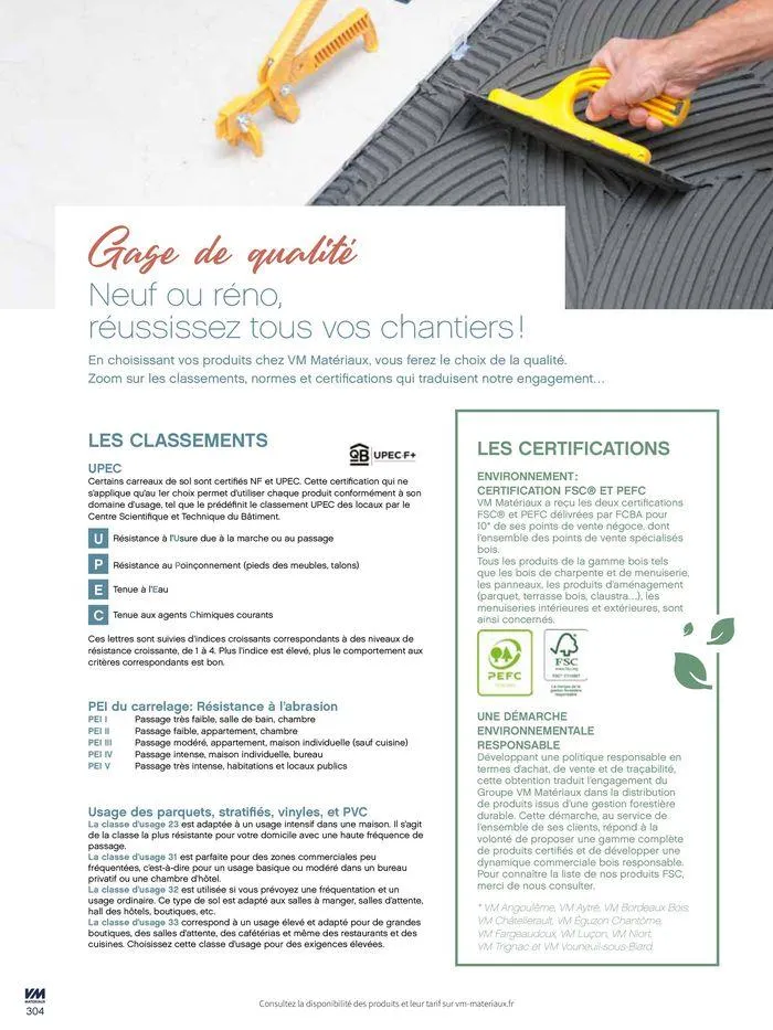 Extériéurs du 14 mars au 20 janvier 2026 - Catalogue page 304