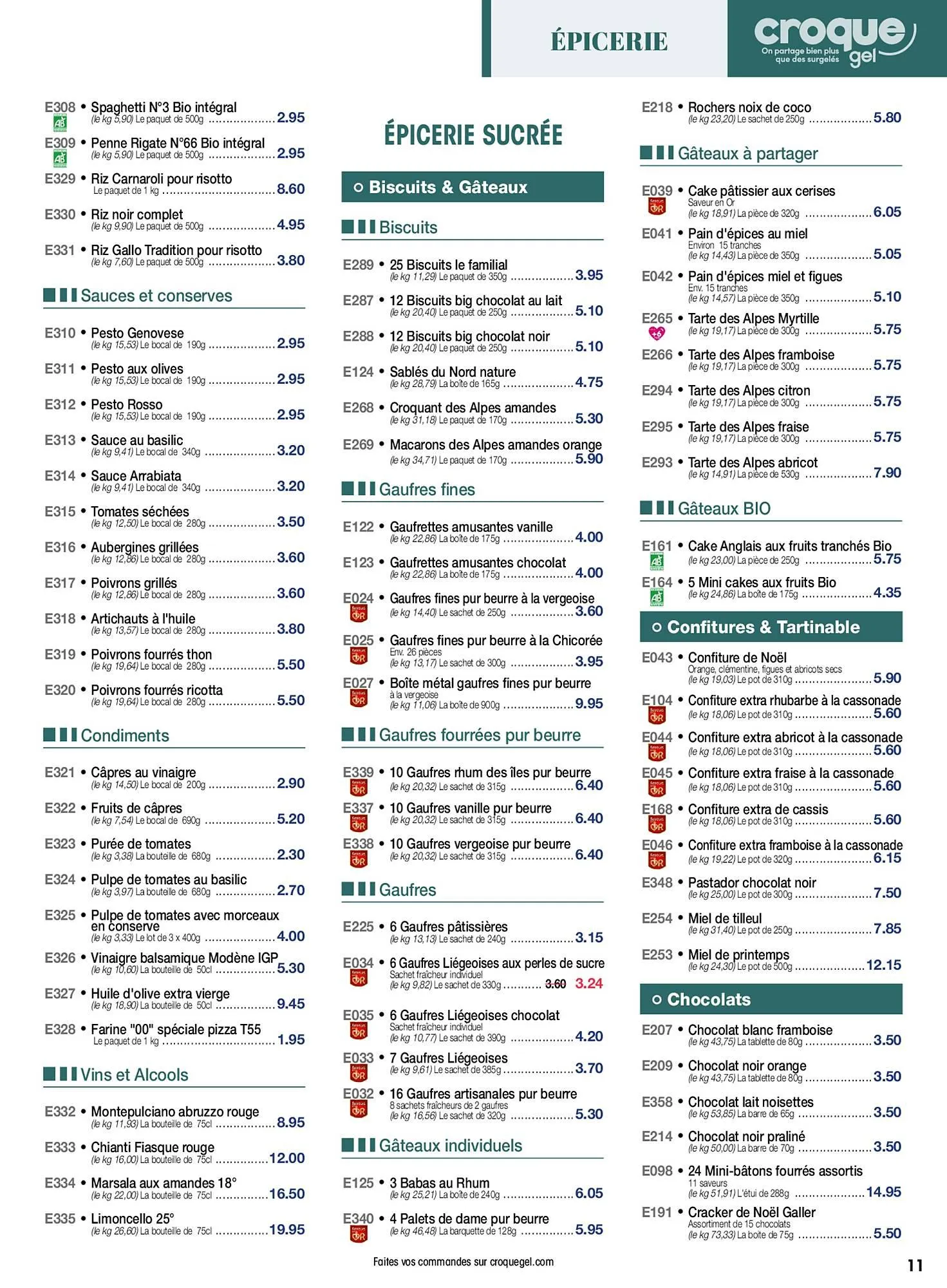 Catalogue Croque Gel du 28 octobre au 26 novembre 2023 - Catalogue page 11