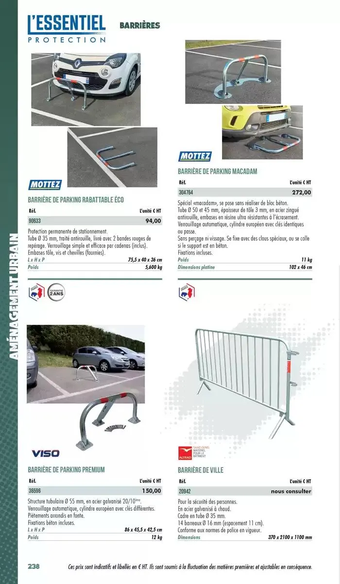 Essentiel Protection 2025 tarifé du 3 mars au 31 décembre 2025 - Catalogue page 240