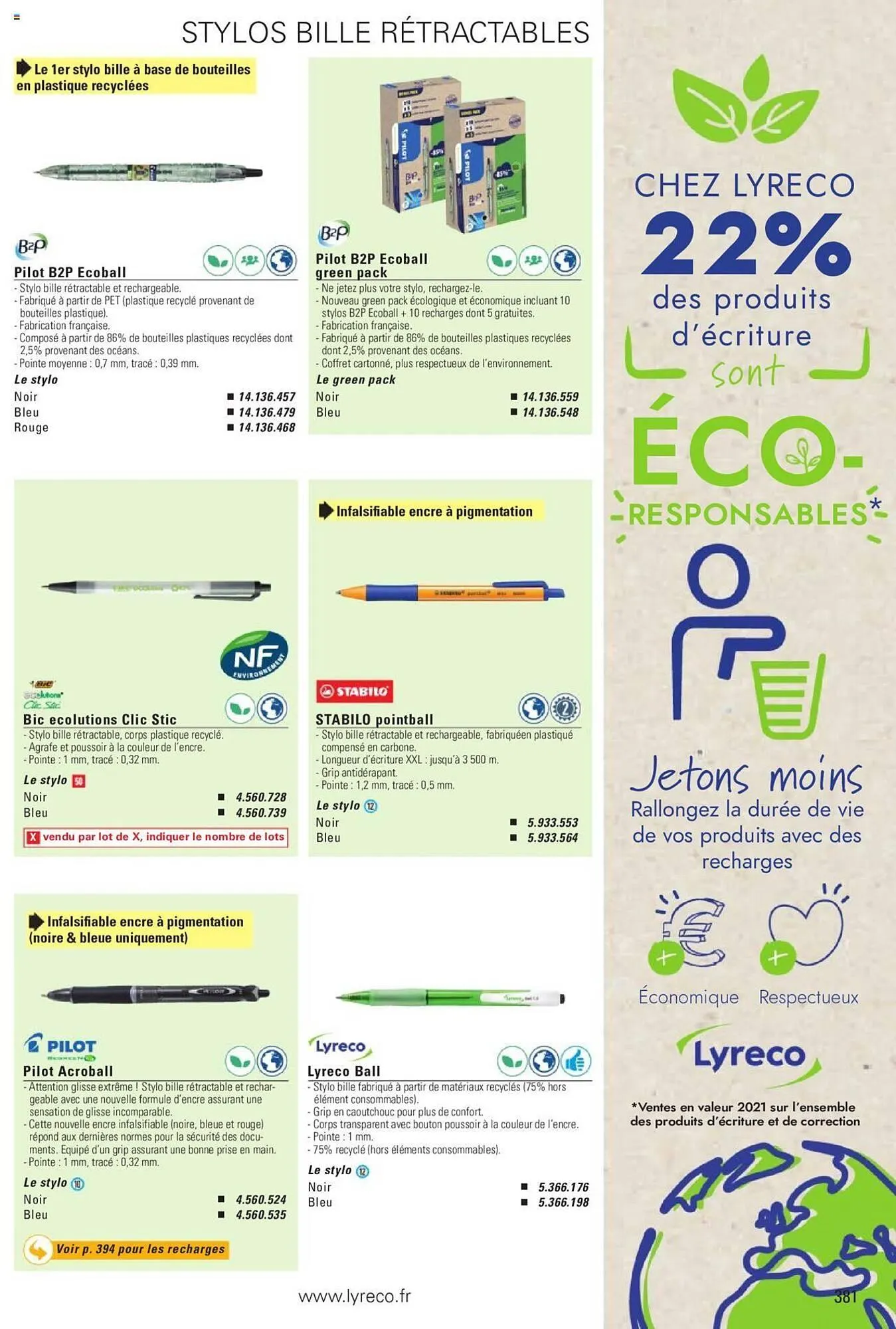 Catalogue Lyreco du 15 mai au 31 décembre 2023 - Catalogue page 381