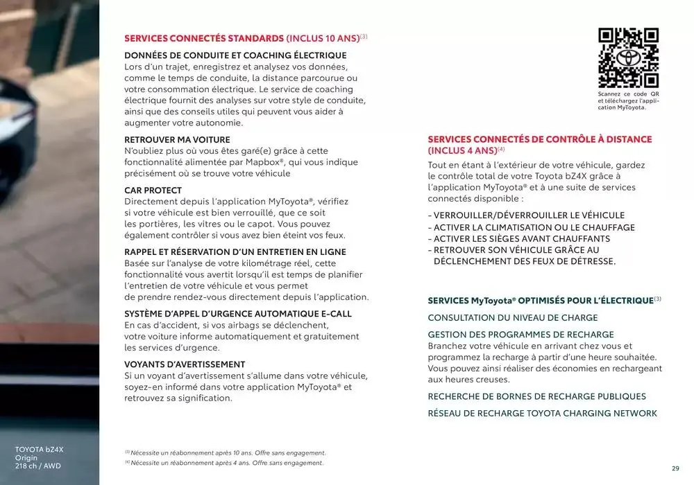 Toyota bZ4X  du 24 octobre au 24 octobre 2025 - Catalogue page 29