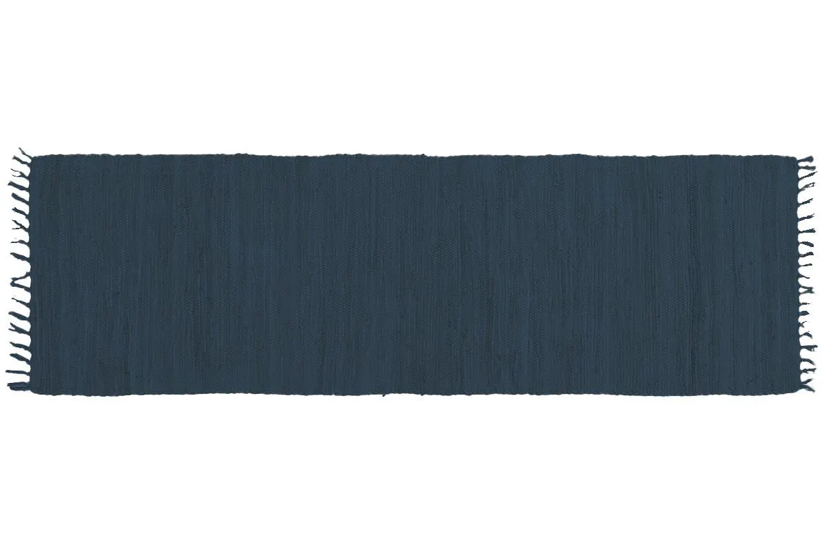 Tapis de couloir bleu foncé 60 x 200 cm AUBAGNE