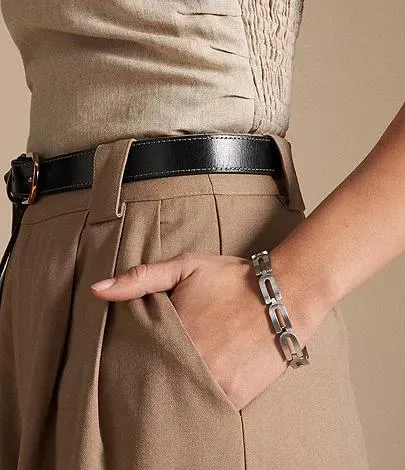 Bracelet chaîne Heritage D-Link en acier inoxydable