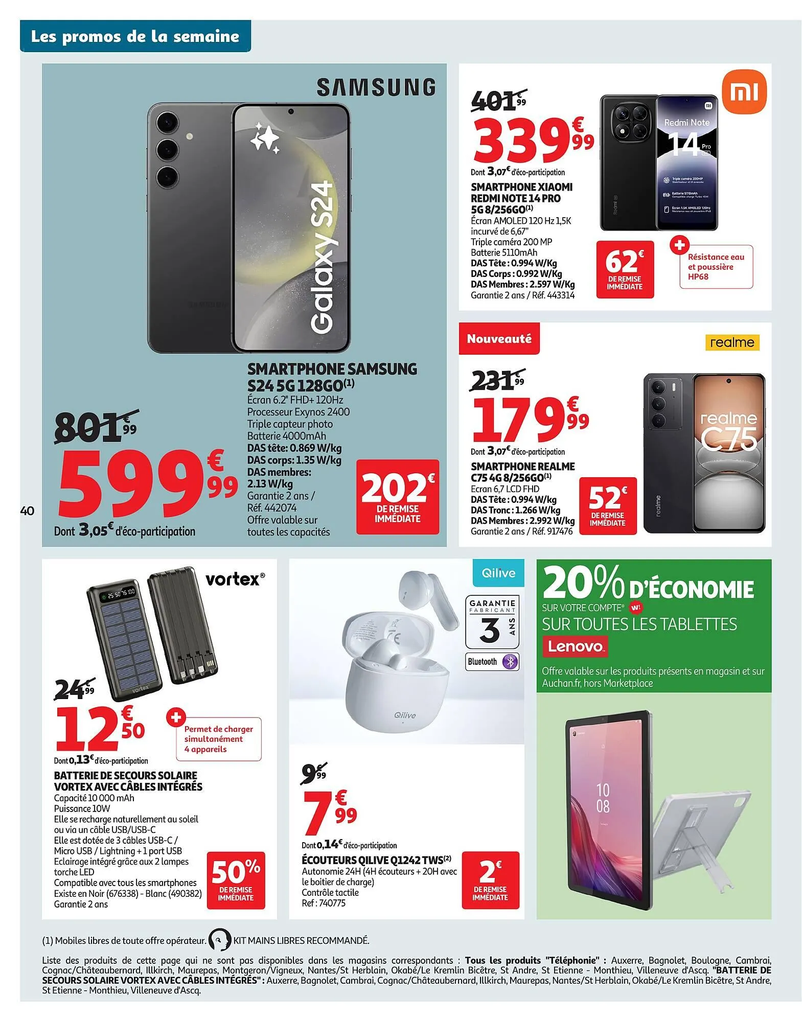 Catalogue Auchan du 8 juillet au 20 juillet 2025 - Catalogue page 40