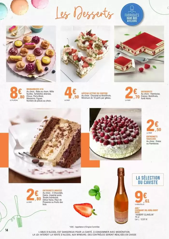 CATALOGUE TRAITEUR ANNUEL INTERNE du 22 janvier au 31 décembre 2025 - Catalogue page 14