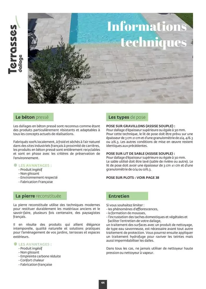 Aménagez votre extérieur SAISON 2025 du 1 janvier au 31 décembre 2025 - Catalogue page 46