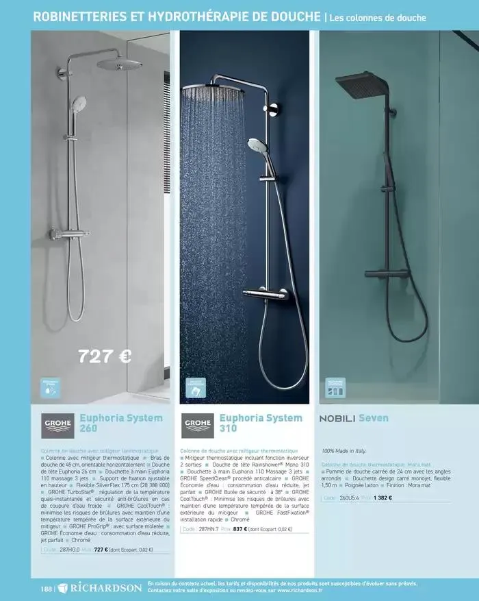 SALLE DE DE BAINS ET CARRELAGE 2025 du 11 avril au 31 décembre 2025 - Catalogue page 190