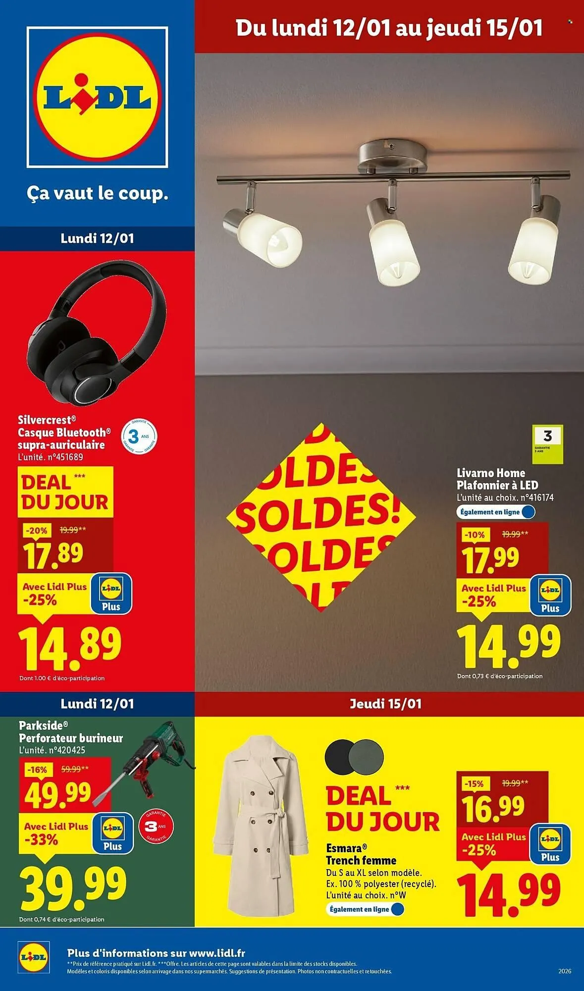 Catalogue Lidl du 12 janvier au 15 janvier 2026 - Catalogue page 1
