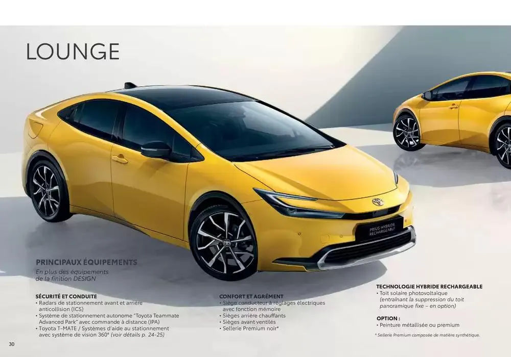 Toyota Prius Hybride Rechargeable du 17 décembre au 17 décembre 2025 - Catalogue page 30