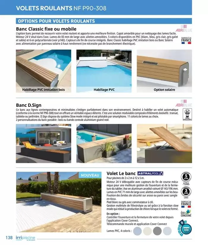 Les plaisir de l'eau Piscine,Spa,Arrosage du 10 mars au 31 décembre 2025 - Catalogue page 138