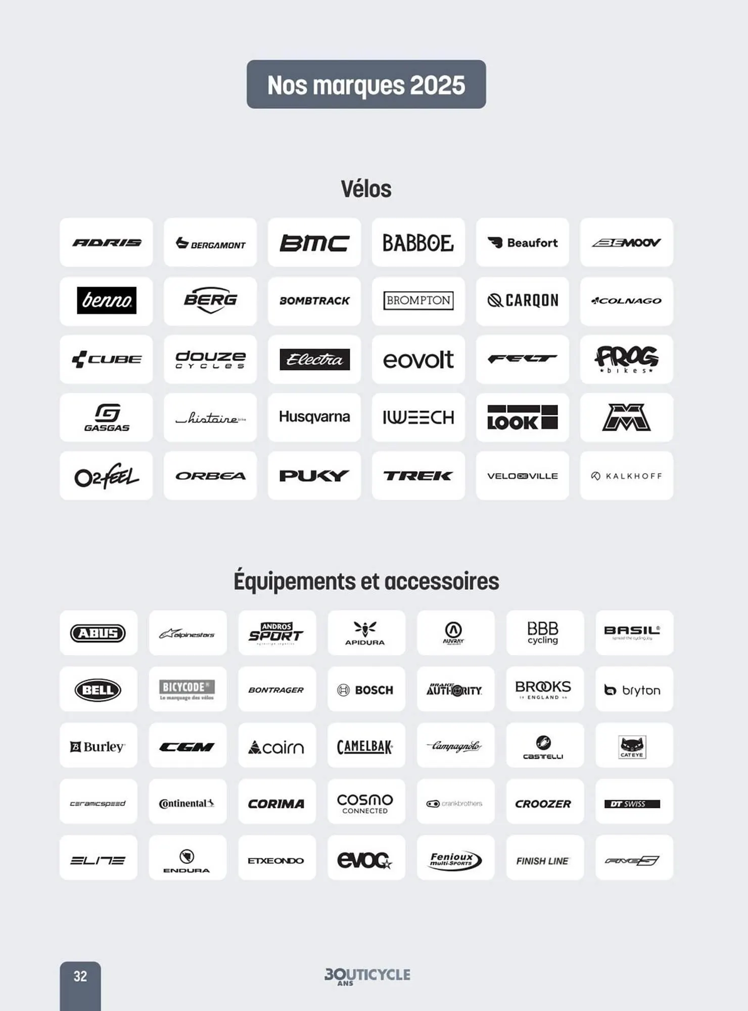 Catalogue Bouticycle du 2 mai au 31 décembre 2025 - Catalogue page 32