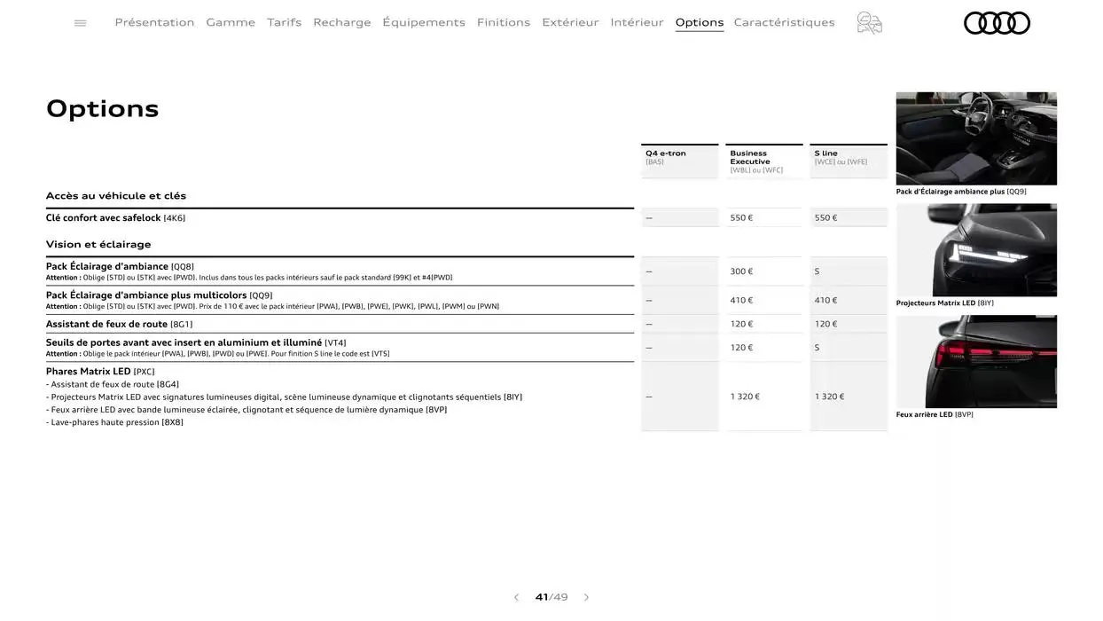 Q4 e-tron du 7 janvier au 31 janvier 2026 - Catalogue page 41