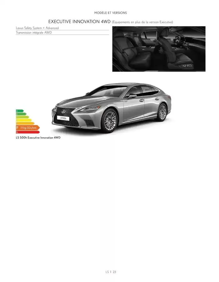 Lexus LS du 27 mars au 27 mars 2026 - Catalogue page 23