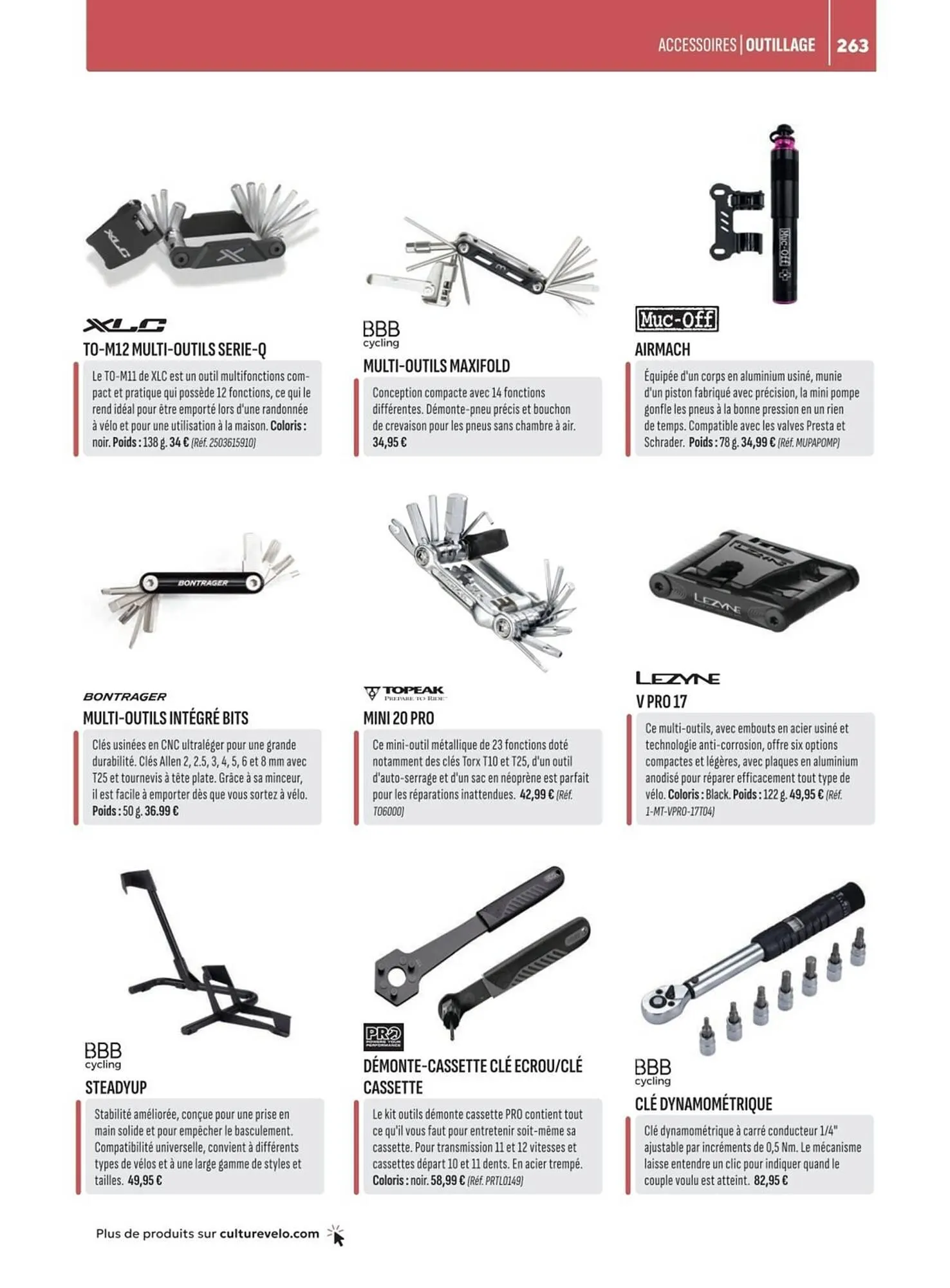 Catalogue Culture Vélo du 2 mai au 31 décembre 2025 - Catalogue page 263