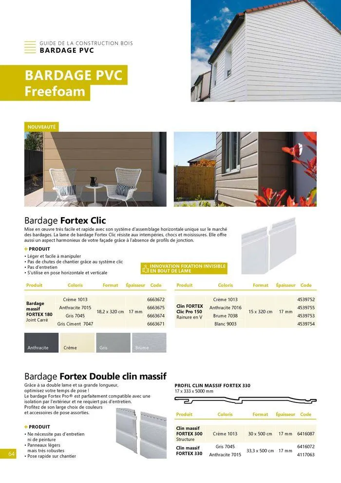 Guide construction bois 2024/2025 du 23 août au 31 décembre 2025 - Catalogue page 64