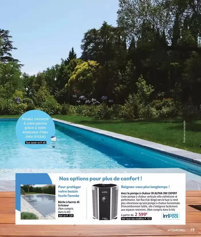 Les plaisir de l'eau Piscine,Spa,Arrosage du 10 mars au 31 décembre 2025 - Catalogue page 19