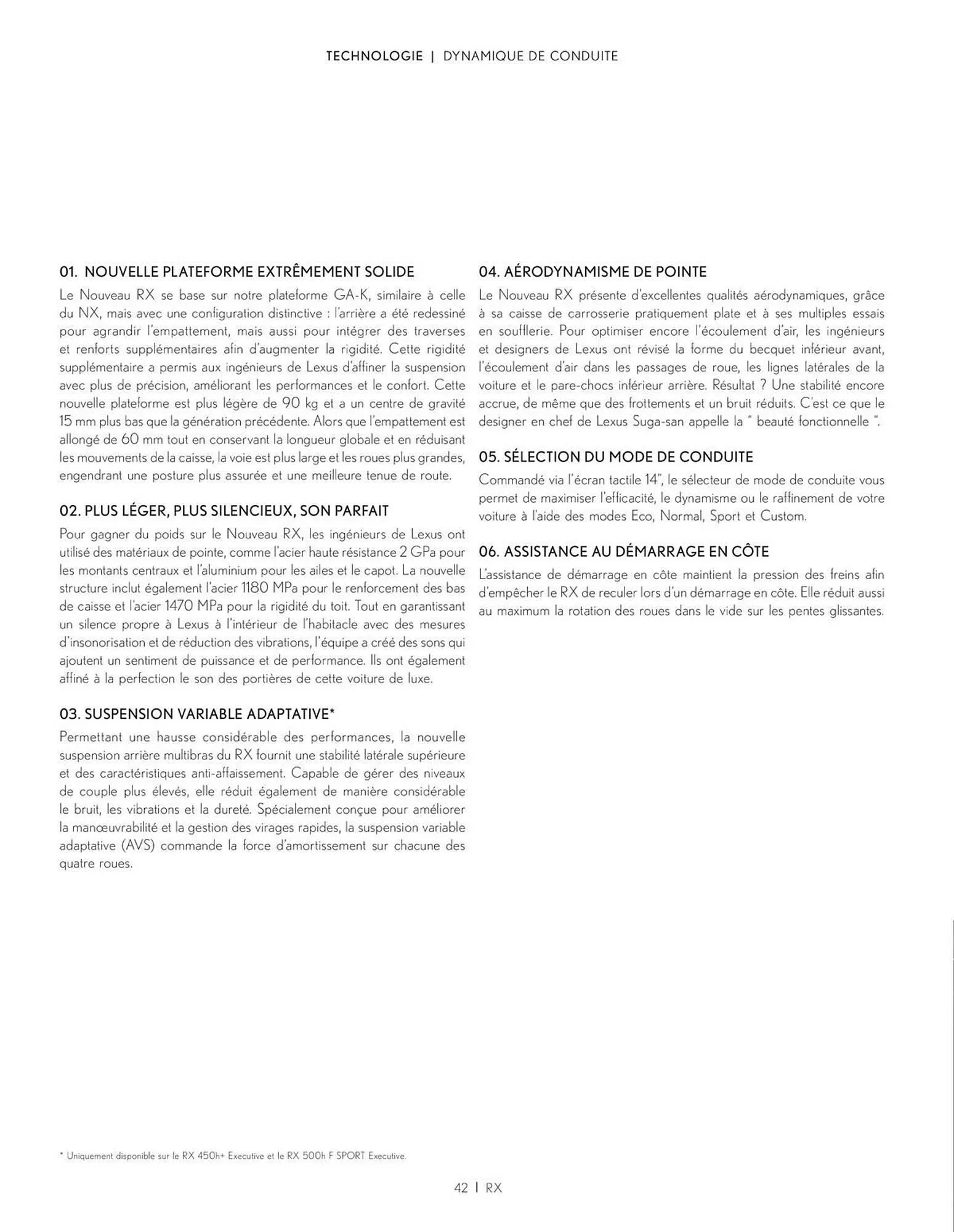 Catalogue Lexus du 21 décembre au 31 mars 2024 - Catalogue page 42