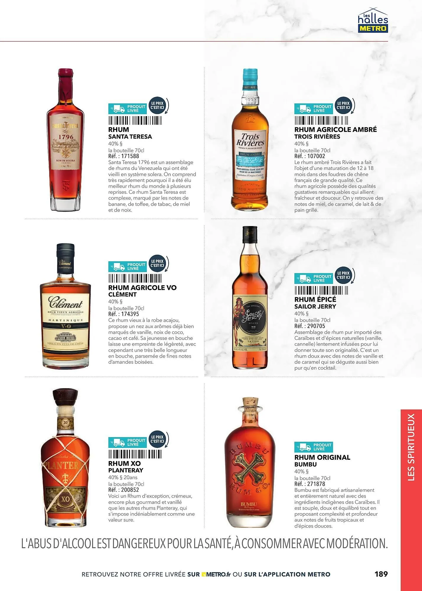 Catalogue METRO du 2 mars au 31 décembre 2025 - Catalogue page 189