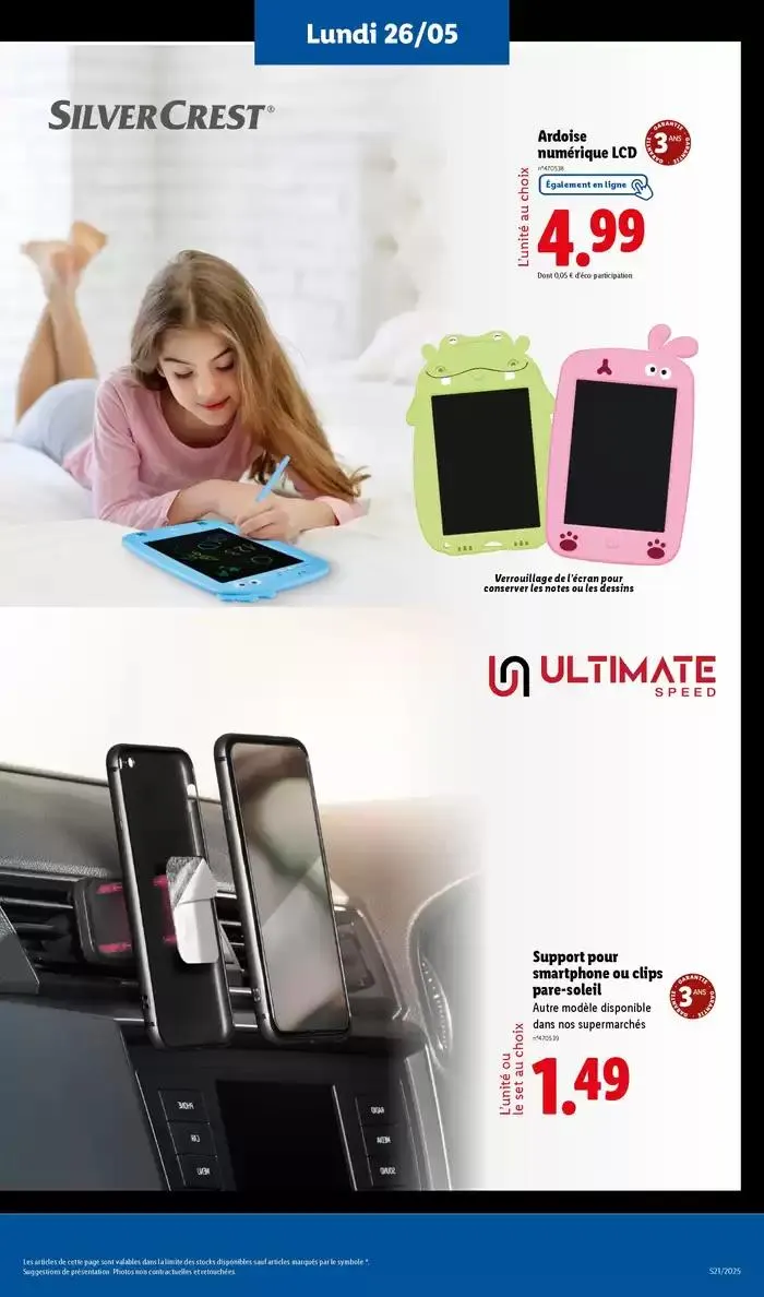 Faites votre plein de courses chez Lidl et profitez de nombreux produits à prix réduits ! du 22 mai au 28 mai 2025 - Catalogue page 63