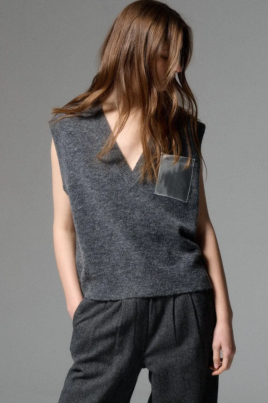 Pull ample sans manche PEESHOP POCKET