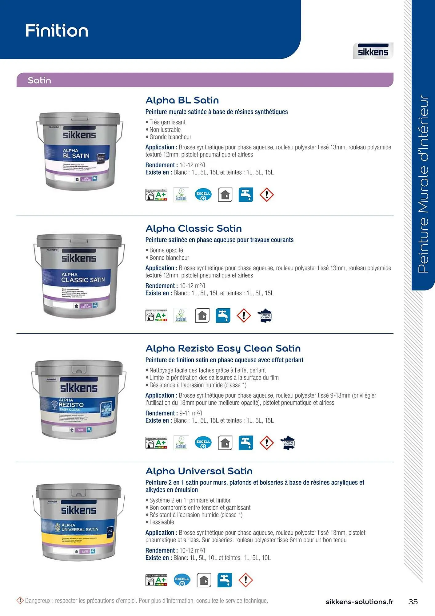 Catalogue Sikkens Solution du 8 janvier au 28 décembre 2025 - Catalogue page 35
