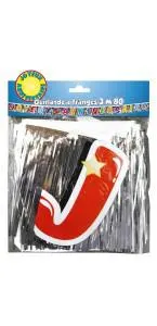 Guirlande à franges Joyeux anniversaire 3,80 m