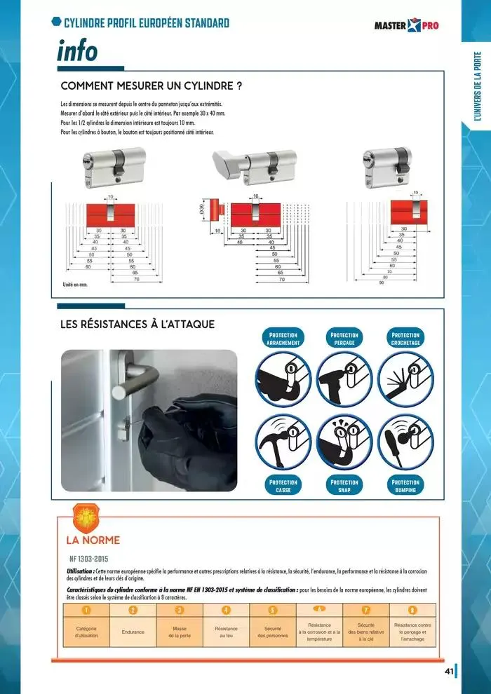 Guide Quincaillerie Serrurerie 2025 - 2026 du 1 avril au 1 avril 2026 - Catalogue page 43
