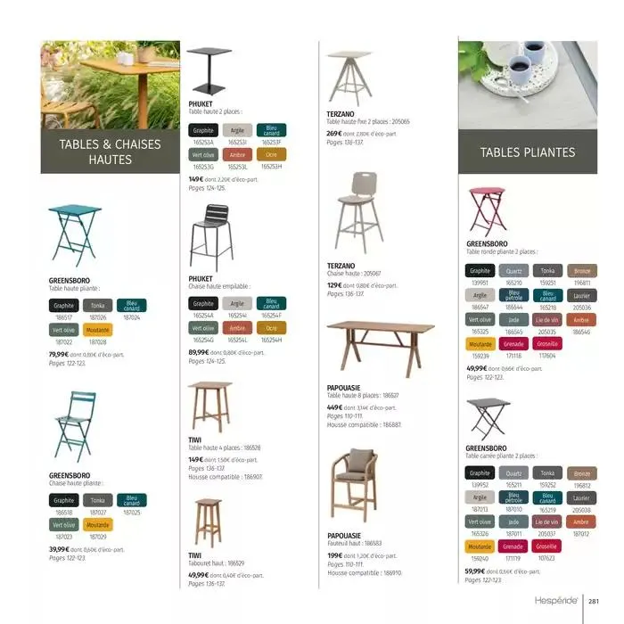 Catalogue Hespéride 2025 du 5 février au 31 décembre 2025 - Catalogue page 281