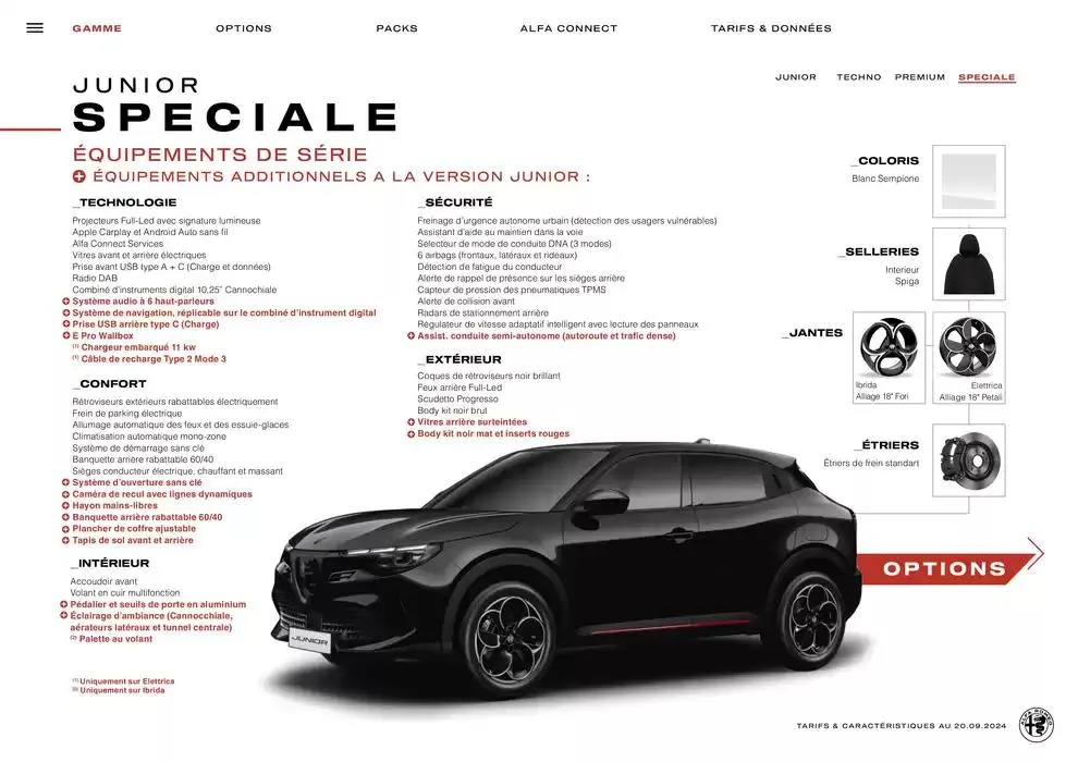 Catalogue Alfa Romeo JUNIOR du 10 octobre au 10 octobre 2025 - Catalogue page 11