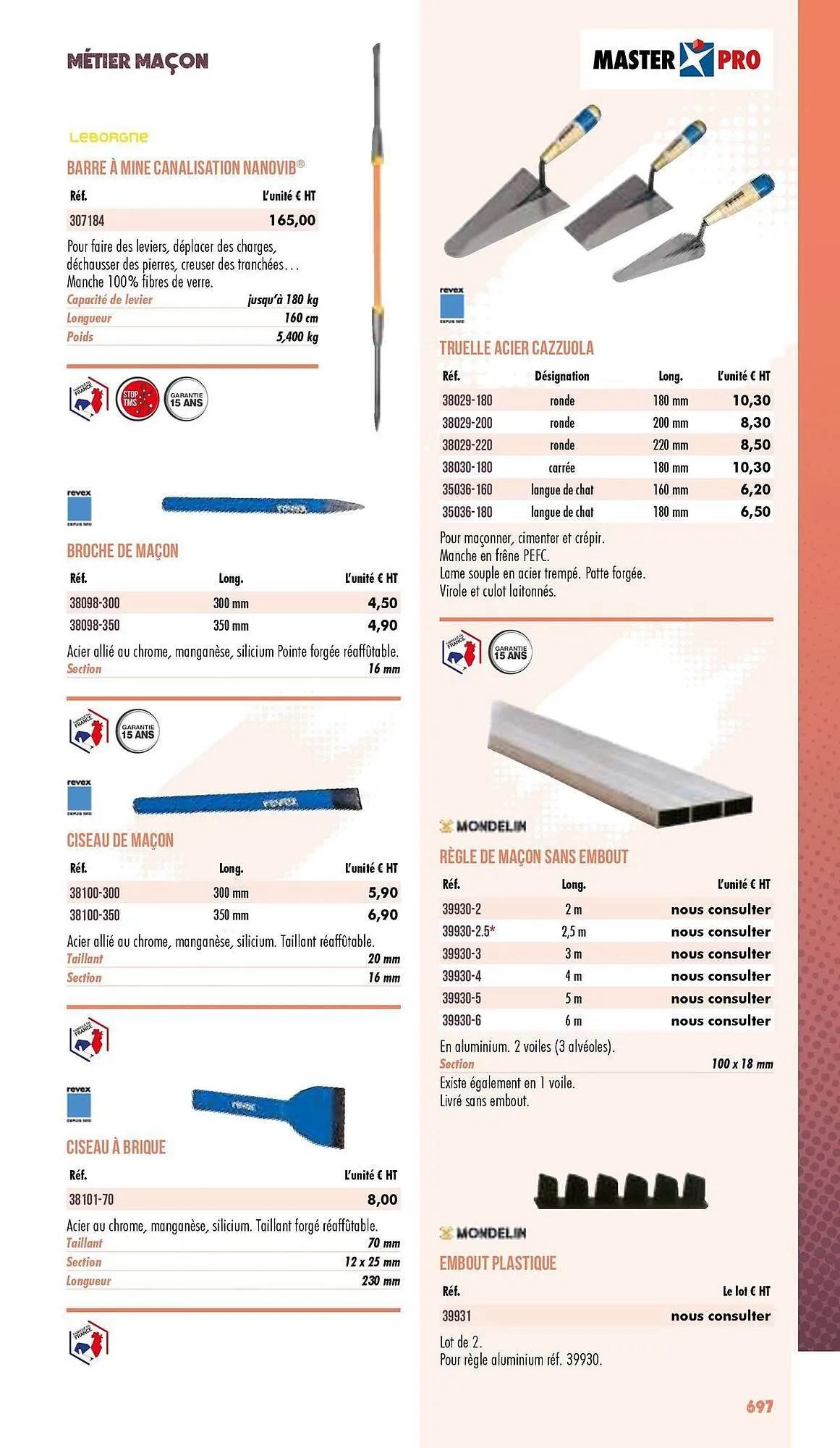 Catalogue Master Pro du 3 janvier au 31 décembre 2025 - Catalogue page 699