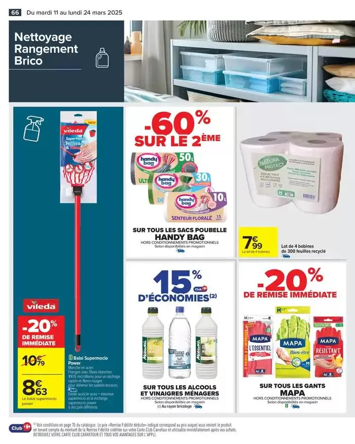 LES JOURS MEILLEURS AVEC LES PRODUITS CARREFOUR du 11 mars au 24 mars 2025 - Catalogue page 68
