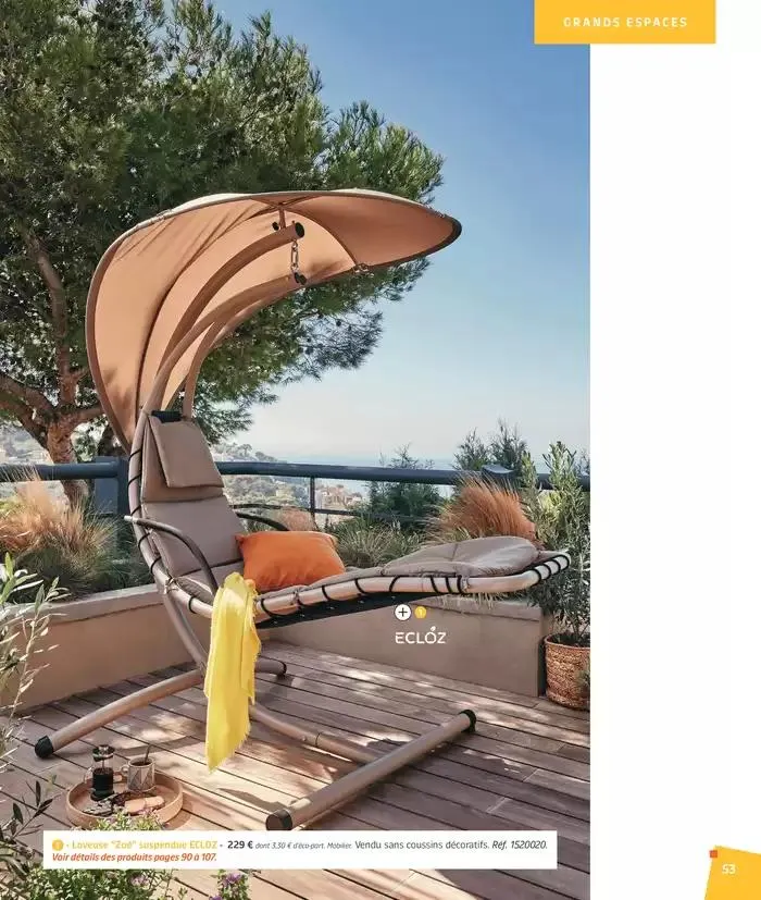 BARBEUC, SIESTE, PÉTANQUE PLACE À LA DÉTENTE du 27 février au 23 juin 2025 - Catalogue page 53