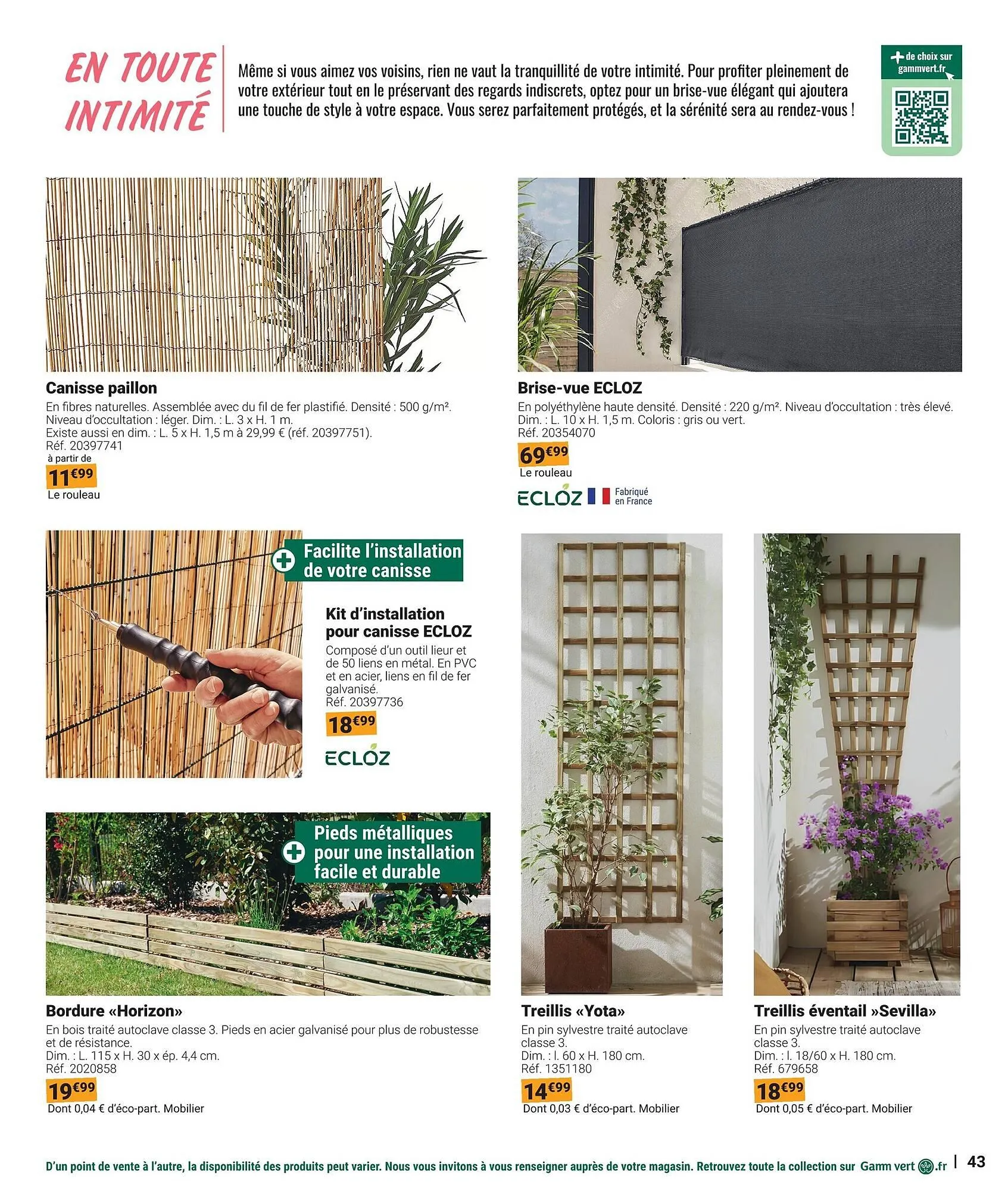 Catalogue Gamm vert du 18 mars au 31 mai 2026 - Catalogue page 43