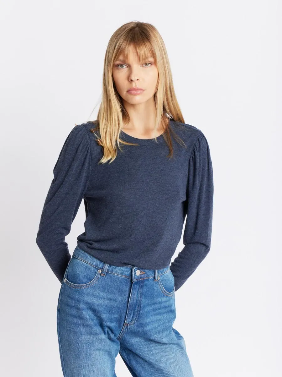 EILEENA | T-shirt bleu dos nu