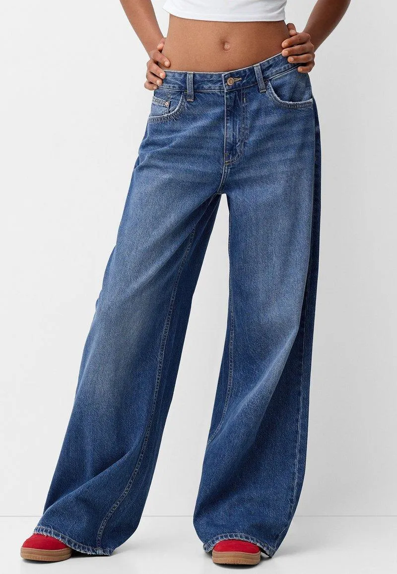 WIDE-LEG - Wide Leg - dark blue